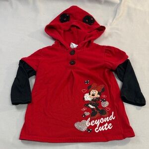 Disney - Minnie Mouse Red and Black Kids Sweatshirt